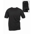 MIL-TEC Tactical T-Shirt schwarz mit Kletttaschen vorne