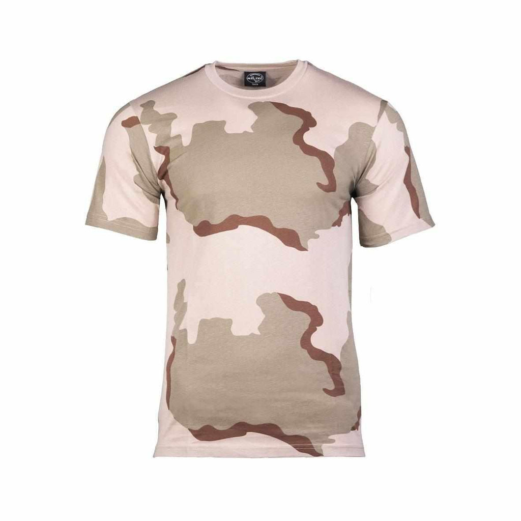 MIL-TEC Tarn T-Shirt Army Shirt Tarn-Shirt 3-col.-desert T-Shirt shortsleeve