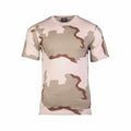 MIL-TEC Tarn T-Shirt Army Shirt Tarn-Shirt 3-col.-desert T-Shirt shortsleeve
