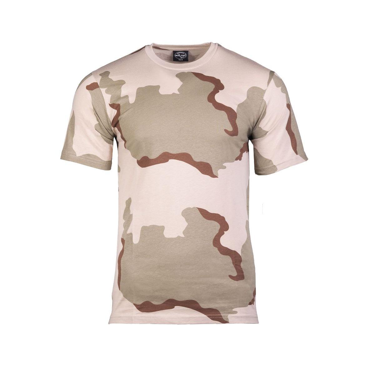 MIL-TEC Tarn T-Shirt Army Shirt Tarn-Shirt 3-col.-desert T-Shirt shortsleeve