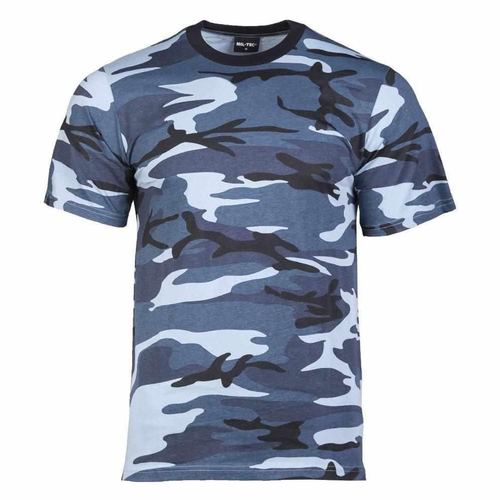 MIL-TEC Tarn T-Shirt Army Shirt Tarn-Shirt blue camo T-Shirt shortsleeve
