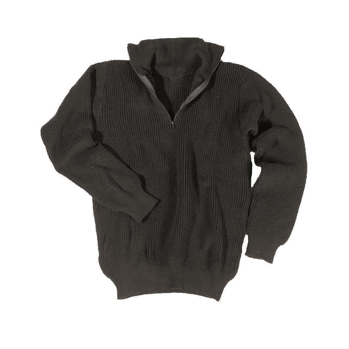 MIL-TEC Troyer l Pullover PAN schwarz Freizeitpullover Arbeitspullover Seemannspullover