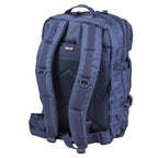 Rückansicht mit gepolstertem Rückenteil, Tragegurt und Bauchgurt