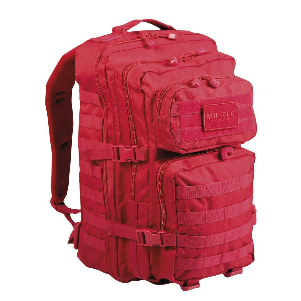 Vorderansicht des MIL-TEC US Assault Pack large in Signalrot