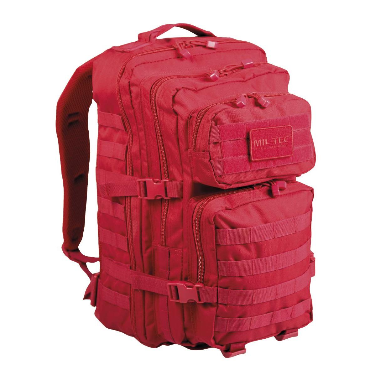 Vorderansicht des MIL-TEC US Assault Pack large in Signalrot