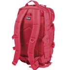 Rückseite des Rucksacks mit gepolstertem Rückenteil und ergonomischen Schultergurten
