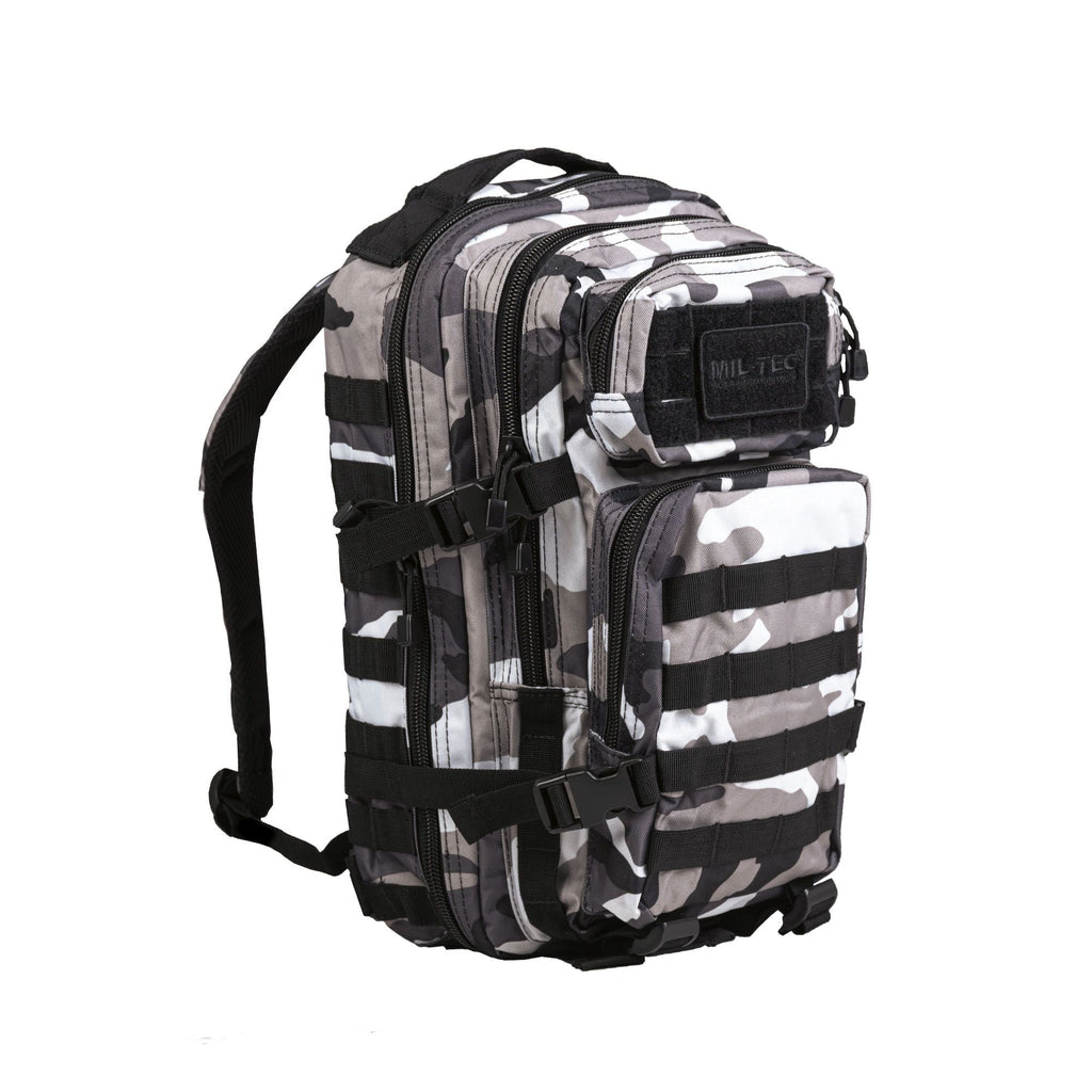 MIL-TEC US Assault Pack small urban – Frontansicht mit Molle-System