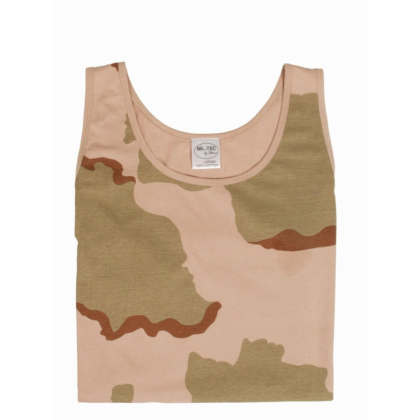 MIL-TEC US Tank Top 3-col. desert Shirt Achselhemd Trägershirt Muskelshirt