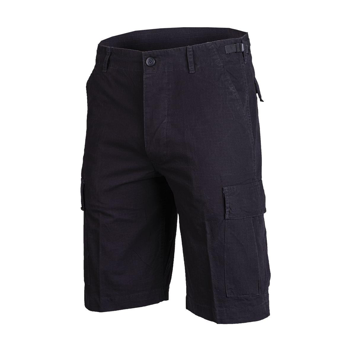 Mil-TEC Bermuda R/S cotton schwarz prewash Hose Military Shorts Bermudas