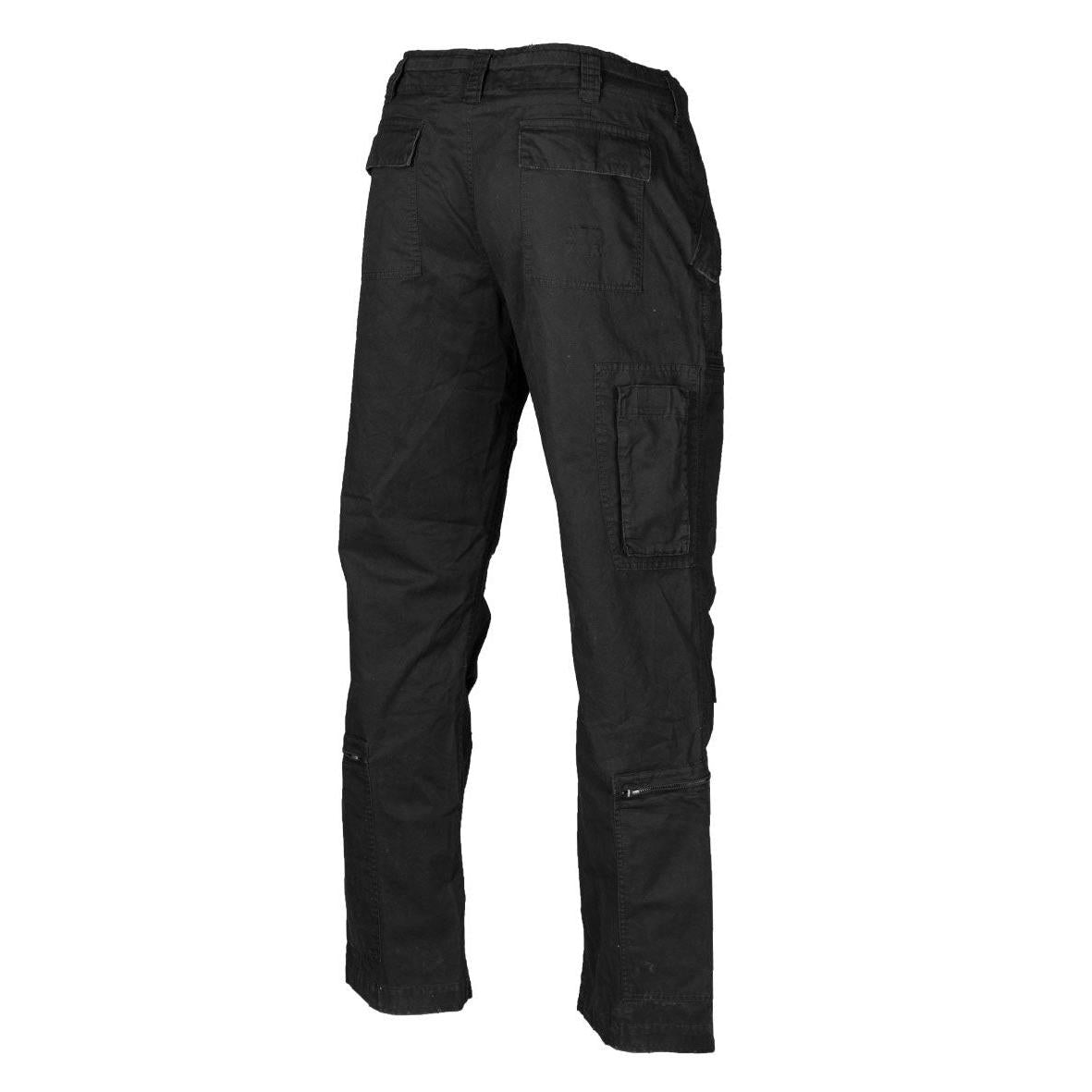 Mil-TEC Fliegerhose Cotton Vintage "Straight Cut" schwarz Army Cargo Hose