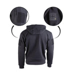 Mil-TEC Tactical Hoodie schwarz Pullover Kapuzenpullover Pulli