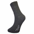 Nordpol Herren Strümpfe Schafwollsocken Plüschsocken grau kurze Arbeitssocken