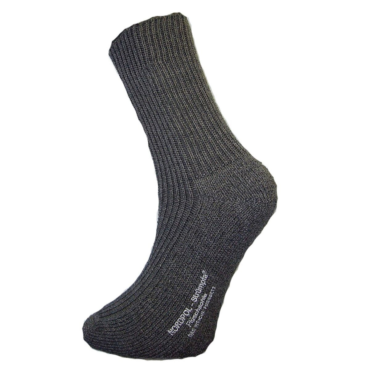 Nordpol Herren Strümpfe Schafwollsocken Plüschsocken grau kurze Arbeitssocken