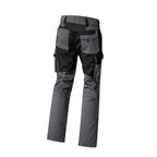 Rückansicht Bundhose W0 30003 mit Gesäßtaschen und Kontrastbesatz