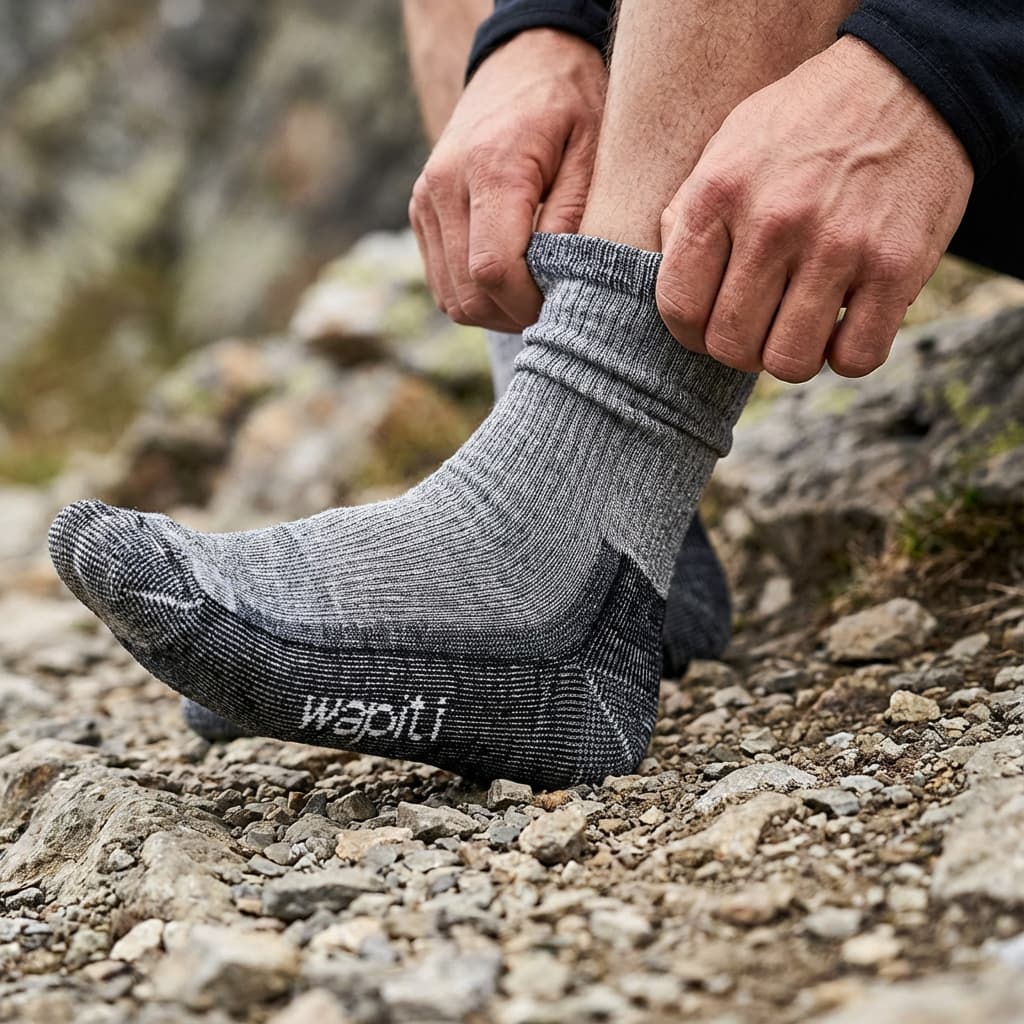 wapiti® TREK S07 Merino Heavy 4570 PROFESSIONAL Wandersocke Trekkingsocke