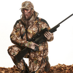 Tarnkappe mit Moskitonetz im Einsatz bei Sommeransitz – idealer Insektenschutz bei der Jagd