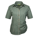SKOGEN Damenbluse Jagd und Tracht 1/2 Arm Bluse grün Karo Baumwolle
