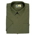 SKOGEN Hemd 1/2 Arm Herrenhemd Jagdhemd "BASIC" Forsthemd oliv Halbarm