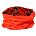 Wendbarer SKOGEN Signal-Schal in Orange/Camo – als Halstuch, Mütze oder Sturmhaube tragbar
