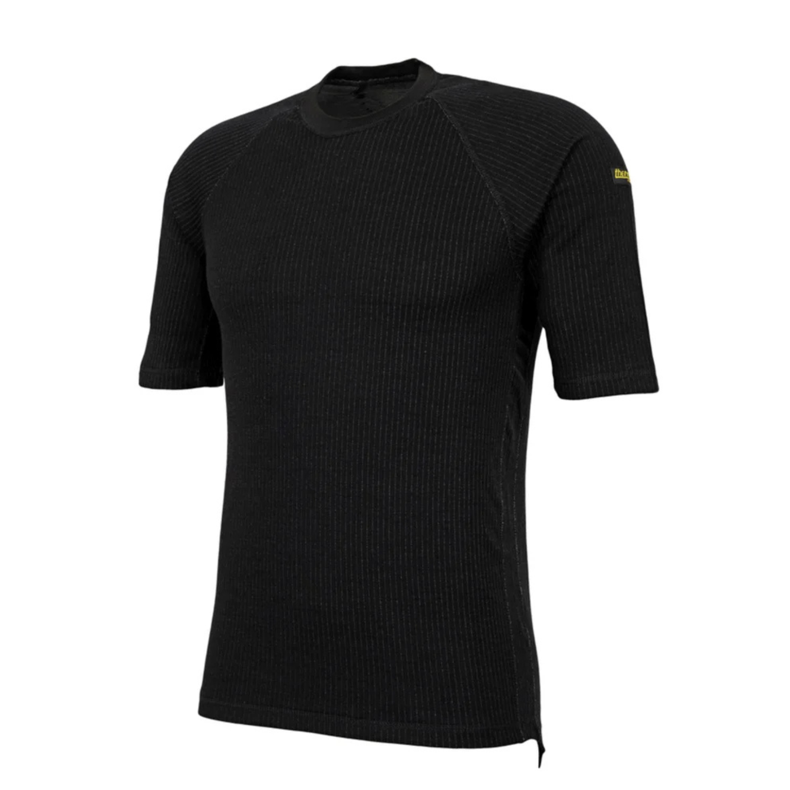 thermoFUNCTION TS 200 Thermo T-Shirt in Schwarz – kurzärmelig, mit Rundhals und verlängertem Rücken