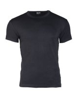 MIL-TEC  T-Shirt Body Style schwarz Rundhals Shirt Cotton